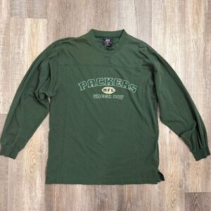 Green Bay Packers Vintage Lee Sport Long Sleeve Shirt-size Large